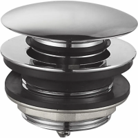 Донний клапан для ванни Zerix BV-08 1 1/2'' автоматичний СLICK-СLACK (Колір хром) (ZX6025)