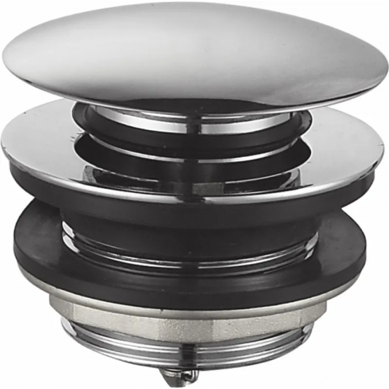 Донний клапан для ванни Zerix BV-08 1 1/2'' автоматичний СLICK-СLACK (Колір хром) (ZX6025)