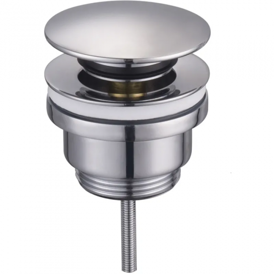 Донний клапан для раковини Zerix BV-03 1 1/4''  універсальний (з/без перел) СLICK-СLACK (Колір хром