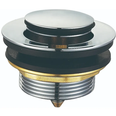 Донний клапан для ванни Koer PW-06-01 1 1/2'' автоматичний СLICK-СLACK (Колір хром) (KR5799)