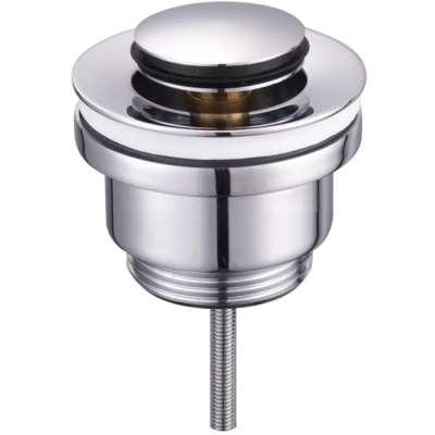 Донний клапан для раковини Zerix BV-04 1 1/4''  універсальний (з/без перел) СLICK-СLACK (Колір хром