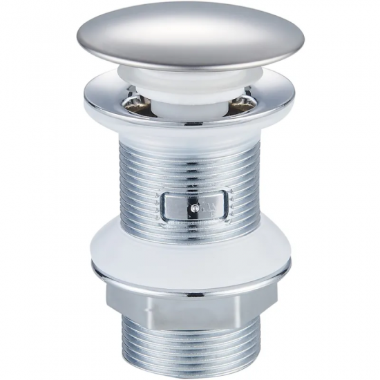 Донний клапан для раковини Zerix BV-02 1 1/4''  без переливу автоматичний СLICK-СLACK (Колір хром)