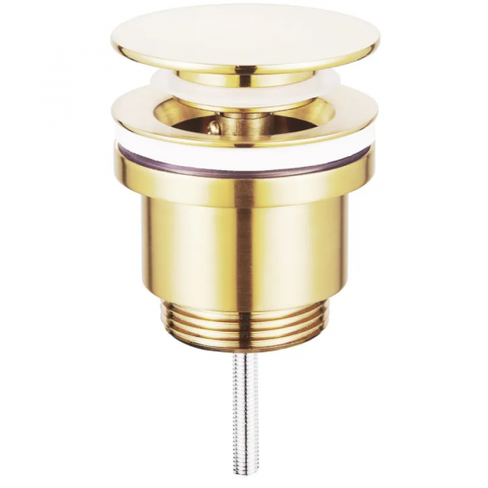 Донний клапан для раковини Koer PW-11-12 1 1/4''  універсальний (з/без перел) СLICK-СLACK (Колір зо