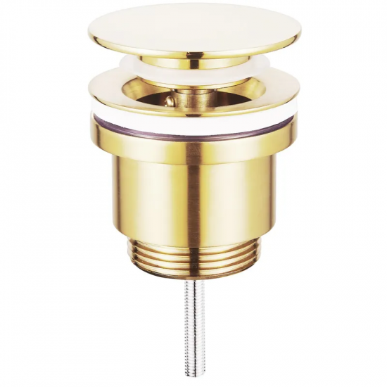 Донний клапан для раковини Koer PW-11-12 1 1/4''  універсальний (з/без перел) СLICK-СLACK (Колір зо