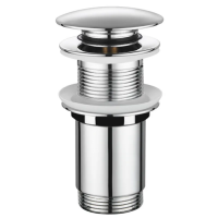 Донный клапан для раковины Koer PW-08-01 1 1/4'' без перелива автоматический CLICК-СLACK (Цвет хром Донный клапан для раковины Koer PW-08-01 1 1/4'' без перелива автоматический CLICК-СLACK (Цвет хром