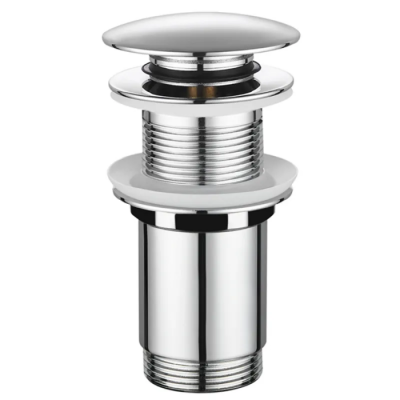 Донний клапан для раковини Koer PW-08-01 1 1/4''  без переливу автоматичний СLICK-СLACK (Колір хром