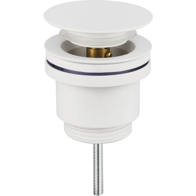 Донний клапан для раковини Koer PW-11-03 1 1/4''  універсальний (з/без перел) СLICK-СLACK (Колір бі