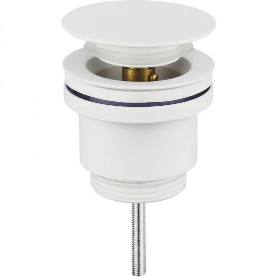 Донний клапан для раковини Koer PW-11-03 1 1/4''  універсальний (з/без перел) СLICK-СLACK (Колір бі