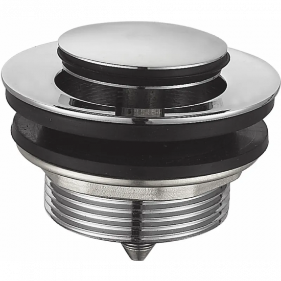 Донний клапан для ванни Zerix BV-07 1 1/2'' автоматичний СLICK-СLACK (Колір хром) (ZX6024)