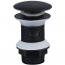 Донний клапан для раковини Zerix BV-02 BLACK 1 1/4''  без переливу автоматичний СLICK-СLACK (Колір