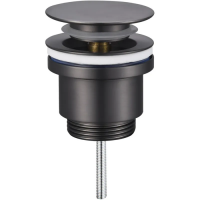 Донний клапан для раковини Koer PW-11-07 1 1/4''  універсальний (з/без перел) СLICK-СLACK (Колір гр