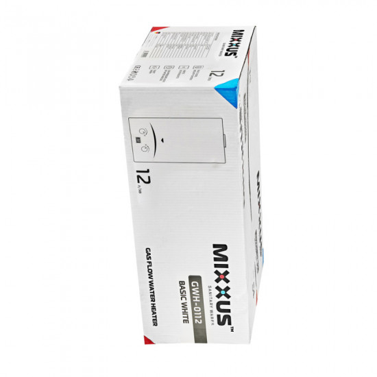 Газовая колонка Mixxus GWH-0112 BASIC WHITE дымоходная 12 л/мин (WH0029)