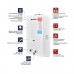 Газовая колонка Mixxus GWH-0112 BASIC WHITE дымоходная 12 л/мин (WH0029)