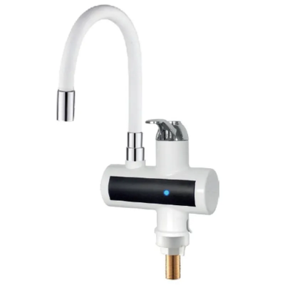 Проточный водонагреватель Zerix ELW21-F-WHITE 3,3 kW силиконовый лейка, на мойку (ZX5859)