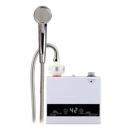 Проточний водонагрівач настінний Zerix BWH-02-ES (З індик. темп., без вилки) (ZX5015)