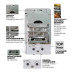 Газовая колонка MIXXUS GWH-0610 BASIC GLASS дымоходная 10 л/мин (панель из стекла с рисунком) (WH0027)