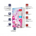 Газовая колонка MIXXUS GWH-0410 BASIC GLASS дымоходная 10 л/мин (панель из стекла с рисунком) (WH0025)