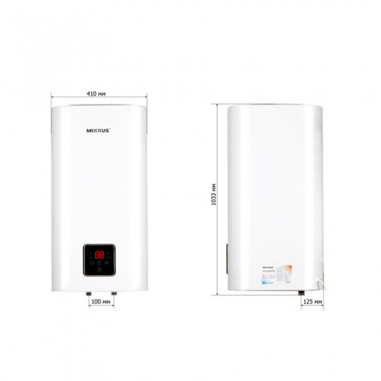 Водонагреватель "Квадрат" Mixxus EWH-13100 CUBE WET(V) накопительный 100 л, мокрый ТЭН 2,0 kW (WH061)