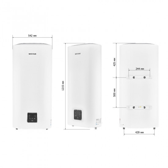 Водонагрівач "Плоский" MIXXUS EWH-09100 FLAT WET накопичувальний 100 л, мокрий тен 2 kW (WH0596)