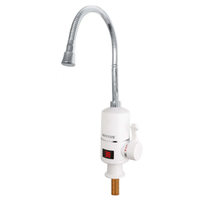 Водонагрівач Mixxus Electra 110-EF 3 kW проточний, з індикатором темп., рефлекторний вилив, Reset,