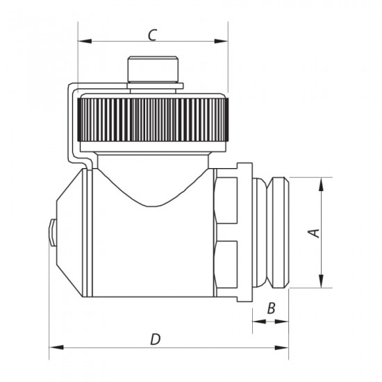 Кран зливний 1/2" Koer KR.1038 (KR2673) Кран зливний 1/2" Koer KR.1038 (KR2673)