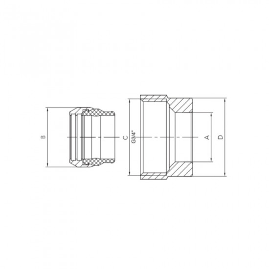 Євроконус для підключення мідної труби Koer KR.1149 - 3/4"x15  (KR5131)
