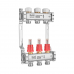 Коллектор с расходомером и термостатическими клапанами Roho R804-03M - 1"х 3 вых. (RO1028)