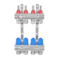 Колекторний блок з витратомірами та євроконусами Koer KR.1210-4 - 1"x4 WAYS (KR5266)