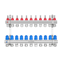 Коллекторный блок с расходомерами и евроконусами Koer KR.1210-11 - 1"x11 WAYS (KR5273)