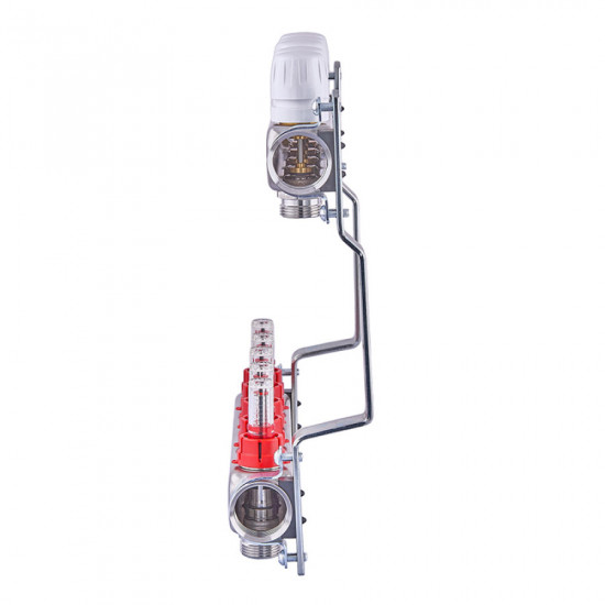 Колекторний блок з витратомірами Nolf NF.2100-05S 1"x5 (корпус нержавіюча сталь) (NF3019)