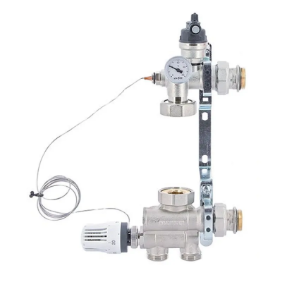 Насосно-смешивательный узел теплого пола, нижн.подключ., без насоса Europroduct EP.1021 (EP6067)