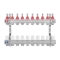 Колекторний блок з витратомірами EUROPRODUCT EP.B3110-10-1”x10 (корп. латунь) (EP6198)