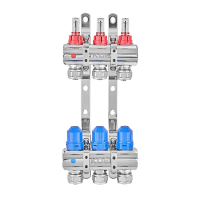 Коллекторный блок с расходомерами и евро конусами Koer KR.1210-3 - 1"x3 WAYS (KR5265)