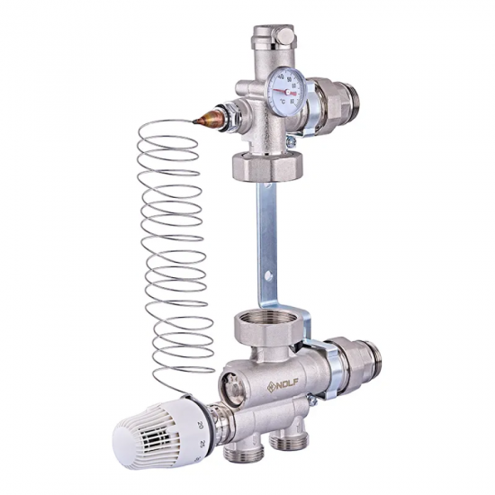 Смешивательный узел для коллекторов Nolf NF.2001-1'' с нижним подключением (без насоса) (NF3015)