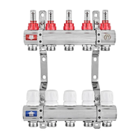 Колекторний блок з витратомірами EUROPRODUCT EP.B3110-05-1”x5 (корп. латунь) (EP6193)