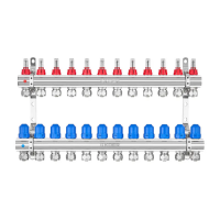 Колекторний блок з витратомірами та євроконусами Koer KR.1210-12 - 1"x12 WAYS (KR5274)