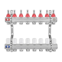 Колекторний блок з витратомірами EUROPRODUCT EP.B3110-08-1”x8 (корп. латунь) (EP6196)