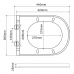 Унітаз підвісний Mixxus Premium ELLIPSE-0309-T1 GRAY 530x360x350mm система змиву TORNADO 1.0 (MP665