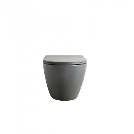 Унітаз підвісний Mixxus Premium ELLIPSE-0309-T1 GRAY 530x360x350mm система змиву TORNADO 1.0 (MP665