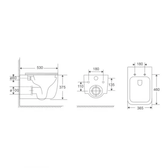 Комплект Grohe Set Унітаз DIVERSE-0301-T1 + Інсталяція Grohe Rapid SL 38772001 (38772001DIVERS0301T