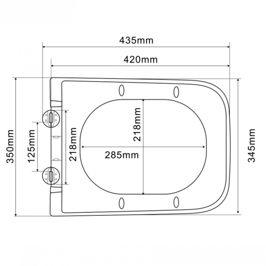 Унітаз підвісний Mixxus Premium QUADRO-0305-R GRAY 510x350x345mm система змиву RIMLESS (MP6656)