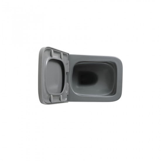 Унітаз підвісний Mixxus Premium QUADRO-0305-R GRAY 510x350x345mm система змиву RIMLESS (MP6656)