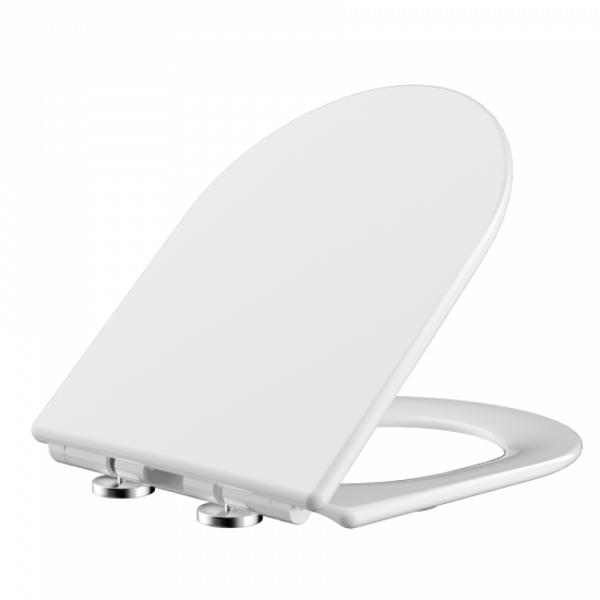 Сиденье-крышка для унитаза Mixxus SEAT COVER BEVEL-2003 с микролифтом 420х334х36mm (MI6691)