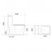 Унітаз-компакт Mixxus WAVE-0404-R 630х350х805mm, система змиву RIMLESS (MI6692)