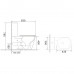Унітаз-компакт Mixxus BEVEL-0407-T1 630х350х795mm, система змиву TORNADO 1.0 (MI6690)