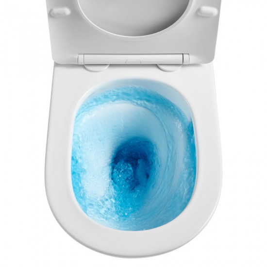 Унітаз підлоговий безбачковий Mixxus Premium ELLIPSE-0701-T1 570х365х410mm, система змиву TORNADO 1