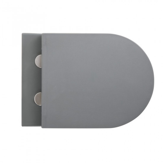 Унітаз підвісний Mixxus Premium TOPPER-0303-R GRAY 495x370x350mm система змиву RIMLESS (MP6657)