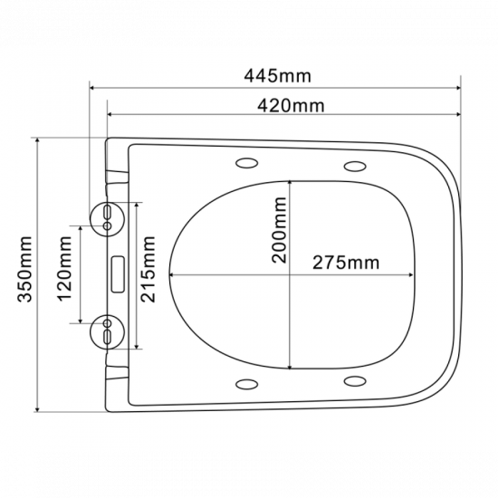 Унітаз-біде підвісний Mixxus Premium QUADRO-1301-R 510x350x345mm система змиву RIMLESS (MP6658)
