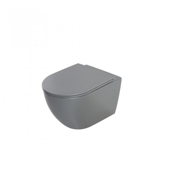 Комплект унітаз з інсталяцією для унітазу Mixxus Premium ELLIPSE-SET-2101 GRAY система змиву TORNAD