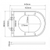 Унітаз-біде підвісний Mixxus Premium ELLIPSE-1301-R 500x365x350mm система змиву RIMLESS (MP6659)